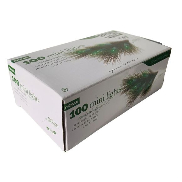 Noma Green Mini Lights String (3) 100 Count Boxes St Patrick's Super Bright T5 - Picture 4 of 10